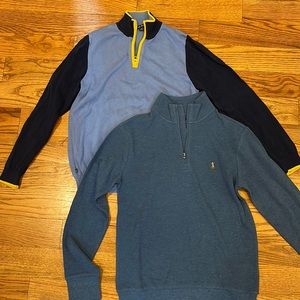 Brooks brothers and Ralph Lauren boys size M half zip sweaters